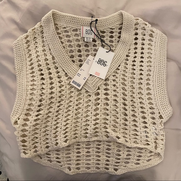 Urban Outfitters | Tops | Urban Outfitters Bdg Leigh Cropped Sweater Vest |  Poshmark